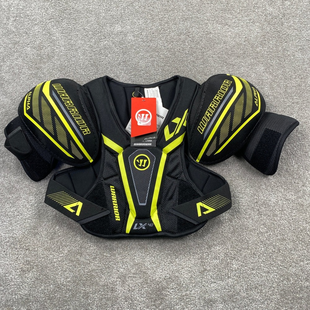 Warrior‎ Alpha LX 40 Junior Hockey Shoulder Pads Black Yellow Medium